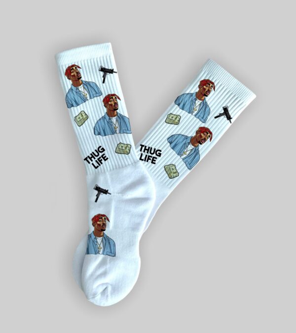 Hip-Hop Legend Crew Socks - Image 2